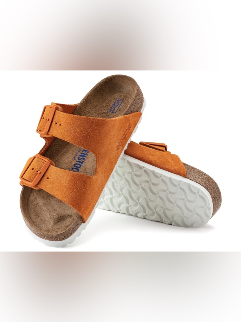 Birkenstock Arizona Soft Footbed Russet Orange Suede, 38